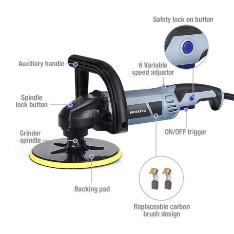 Haussmann polisher 7'' variable speed