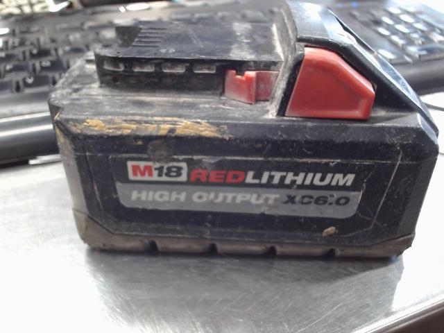 Battery 6.0ah milwaukee m18 high output