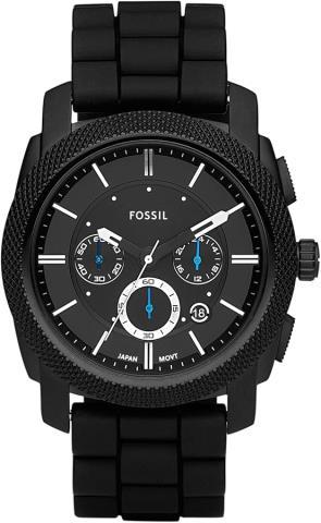 Montre fossil noir bralt caoutchouc