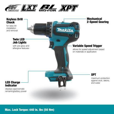 Hammer drill makita 18v (tool only)