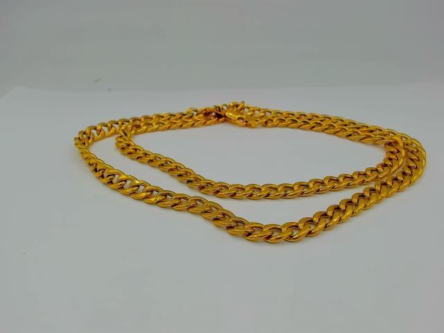 CHAINE CUBAN LINK EN OR 18KT