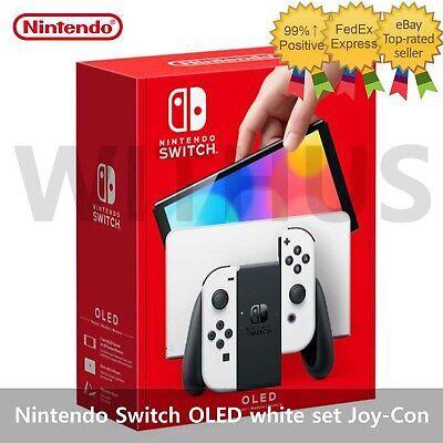 Switch oled blanche dans boite+acc