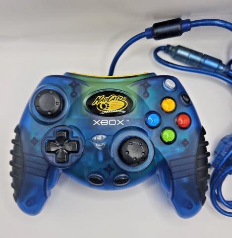 Replique manette xbox original bleu mad