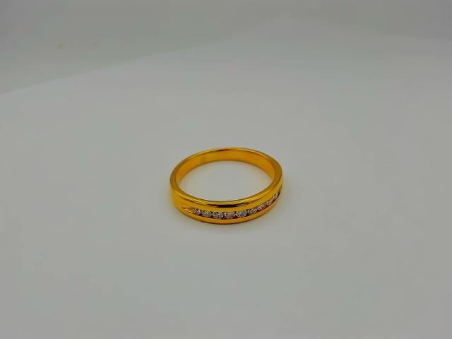 BAGUE EN OR 14KT DIAM 