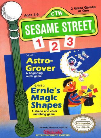 Casette de jeu nintendo nes sesamestreet