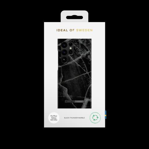 Cover galaxy s23 black thunder marble