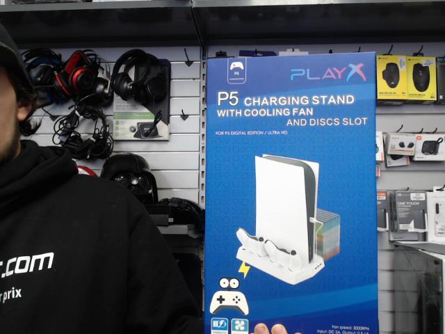 Stand cooling fan pour ps5 digitale