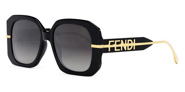 Fenndi gold and black sunglasses square