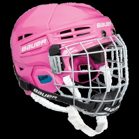 Casque de hockey rose pour enfant 11'