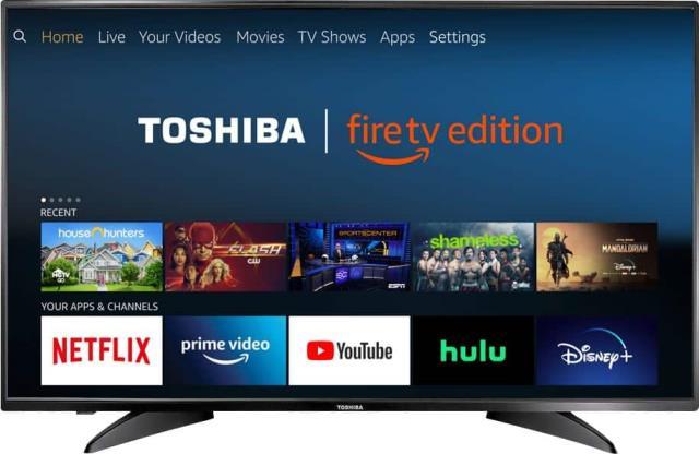 Toshiba tv 1080p + remote + fils smart