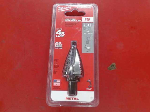 Step drill bit #9 new-neuf