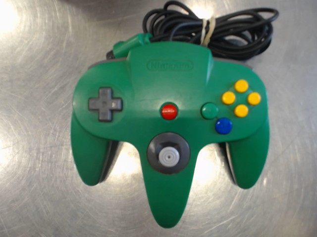 Manette nitendo 64 verte