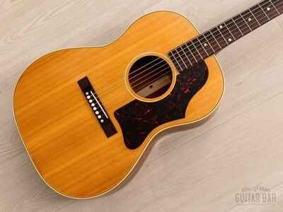 Guitare acoustique brune dans case