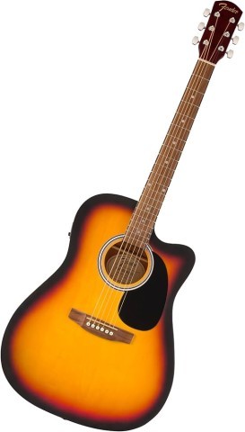 Guitare acoustique fender brune/orange