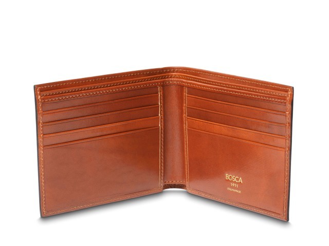 Leather wallet light brown