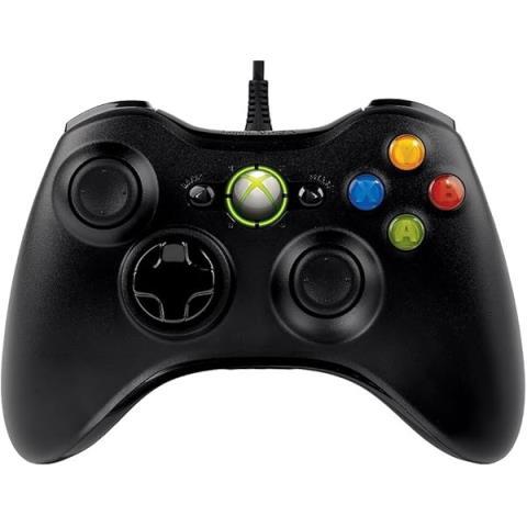 Manette de xbox 360 noir fil seulement