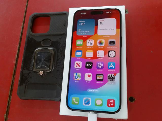 Iphone 15 pro max 512gb+etui+boite no ch