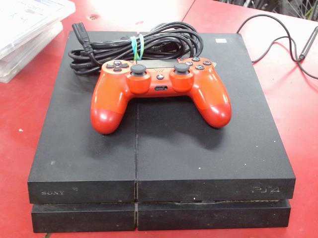 Console ps4 500gb+fils+manette rouge