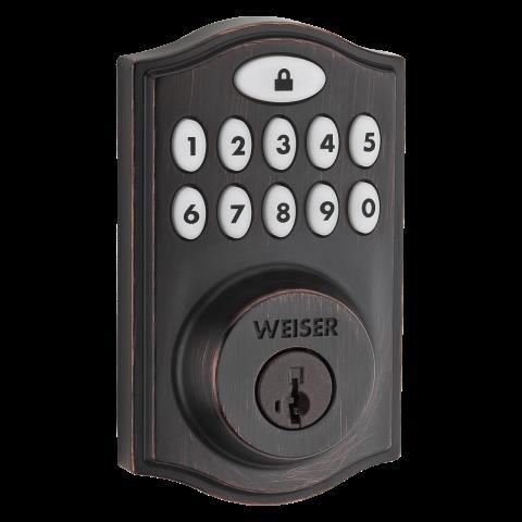 Door lock smart code10 weiser noir