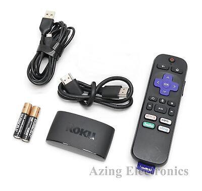 Roku express with remote and cables