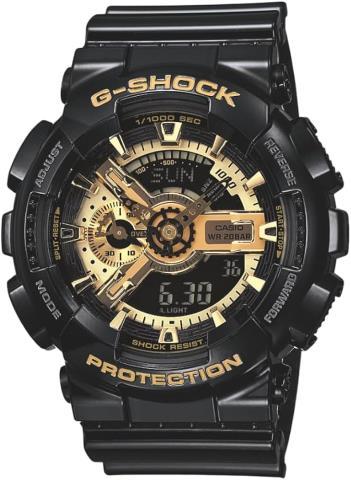 G-shock wr20bar black/gold color watch