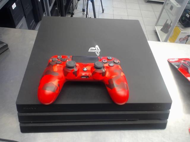 Console ps4 pro + man +fils   1tb