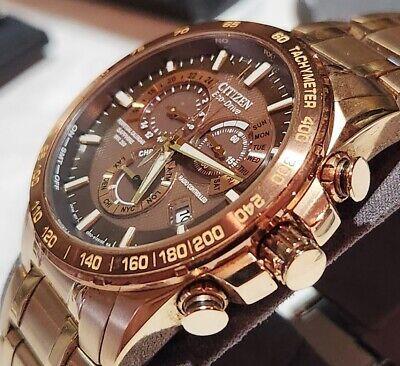 Montre citizen eco drive rose gold/brown