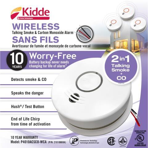 Wireless 120v talking smoke