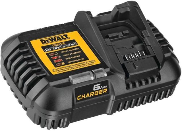 Chargeur dewalt 12v et 20v de 6 ampere