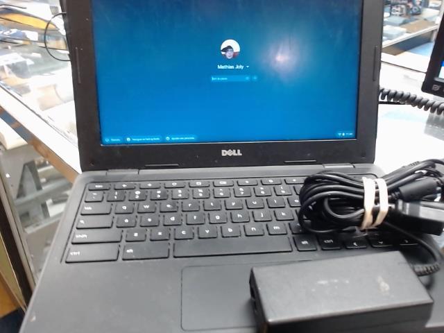 Chrome book noir avec chargeur