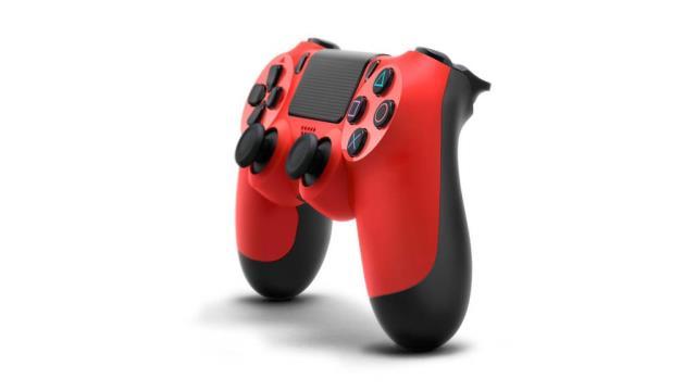 Manette de ps4 rouge et noir