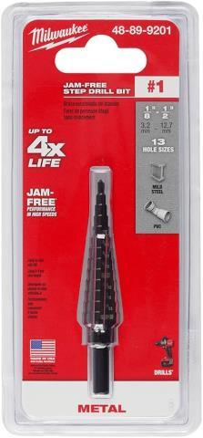 Jam-free drill bit