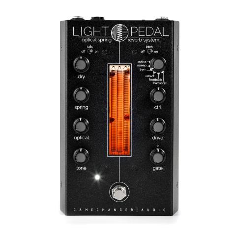 Optical spring reverb system light pedal