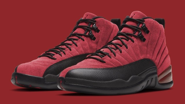 Air jordan 12 retro varsity red black