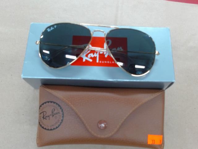 Lunette soleil polarized dore neuf/new