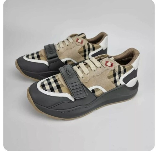 Vintage check beige low sneaker