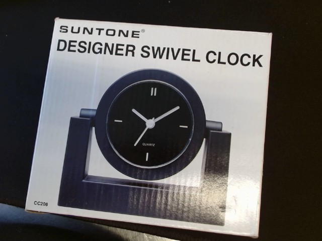 Designer swivel desk clock