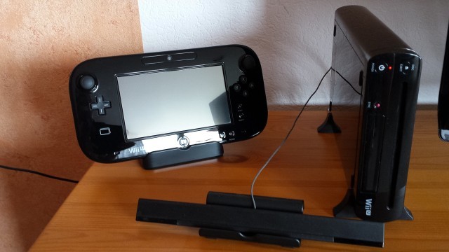 Wii u noir avec fil