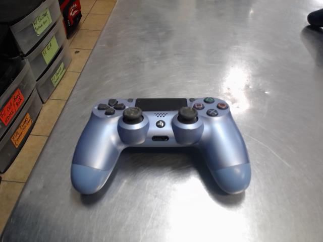 Manette ps4 bleu argent