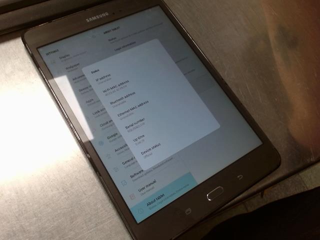 Galaxy tab a 8.0 (2015)(android 7.1.1)