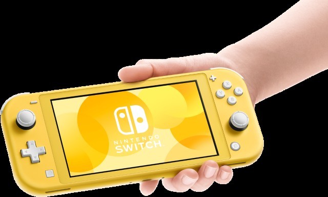 Nintendo switch lite jaune avec cover