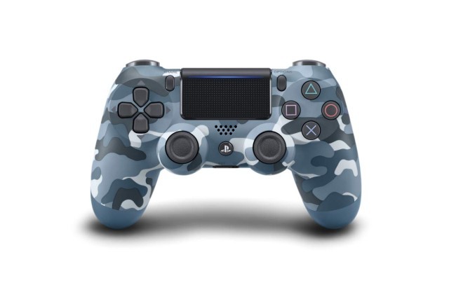 Manette ps4 camo armer bleu gris