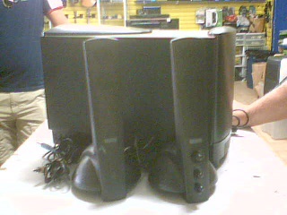 Set de speakers noirs