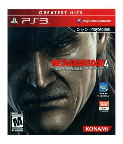 Metal gear solid 4 ps3