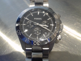 Montre fossil stainlesssteel et blanc