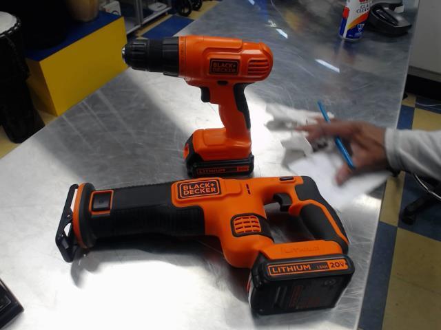 Drill + batterie orange